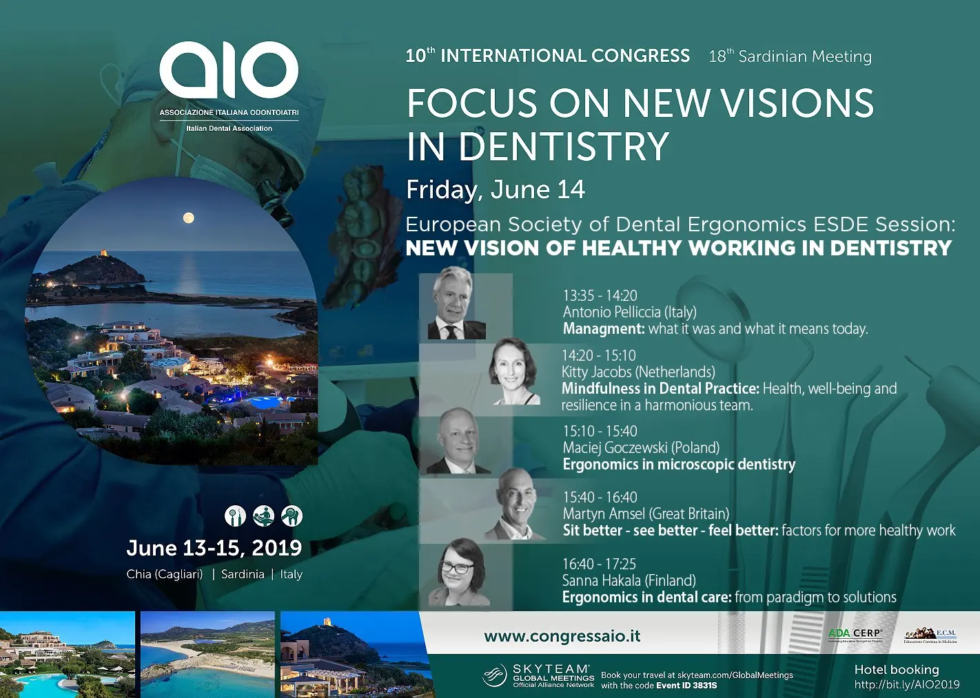 ESDE Congress 2019 - Chia, Sardinia